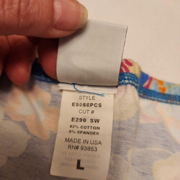 Vintage Blue Floral Mini Skirt Size L - Picture 5 of 7